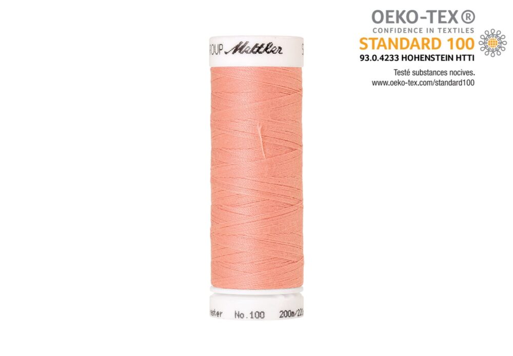 Bobine de fil à coudre Mettler Seralon 200m, couleur 0075