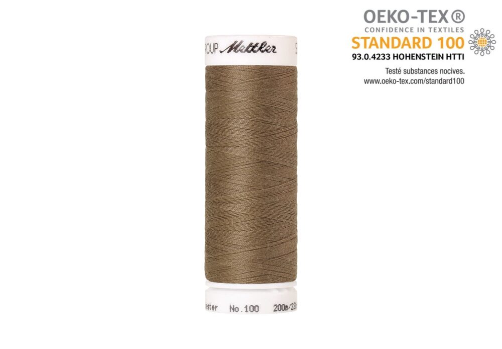 Bobine de fil à coudre Mettler Seralon 200m, couleur 0380