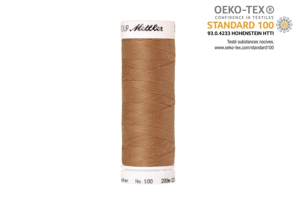 Bobine de fil à coudre Mettler Seralon 200m en polyester, couleur 1121