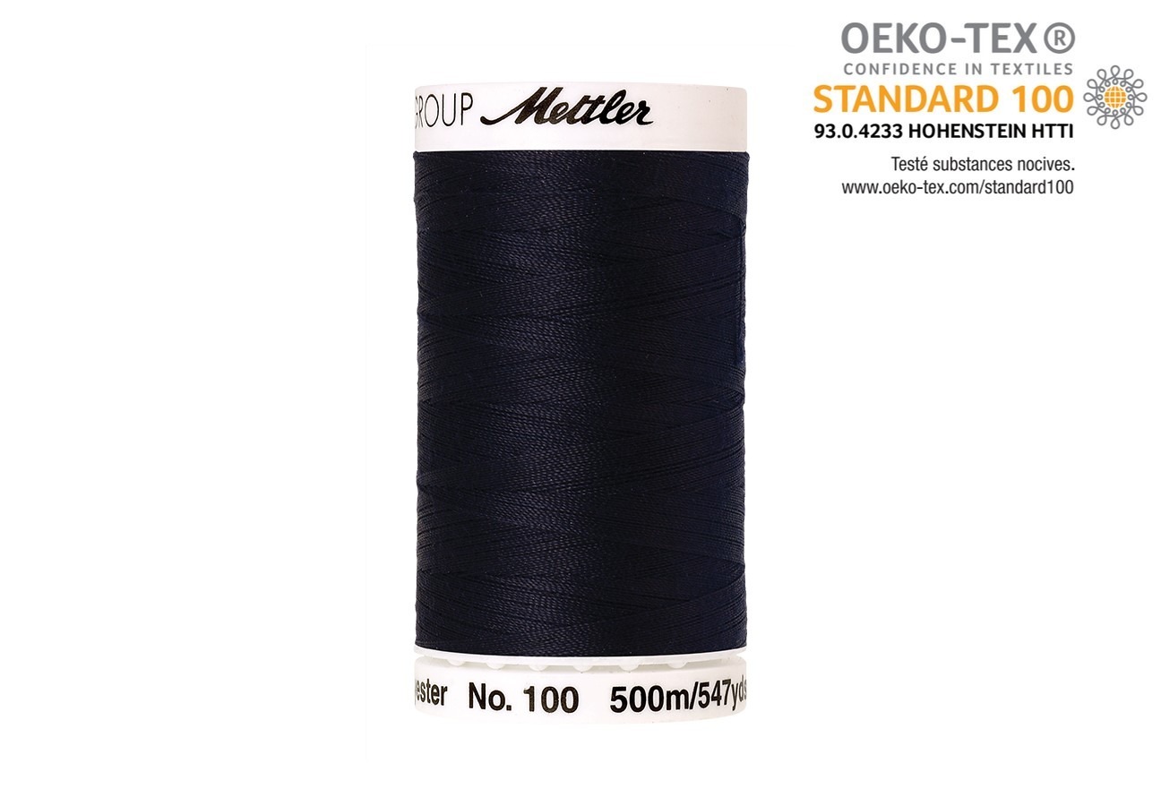Fil Mettler Seralon 500m Bobine de fil à coudre Mettler Seralon 500m 100% Polyester, vue rapprochée