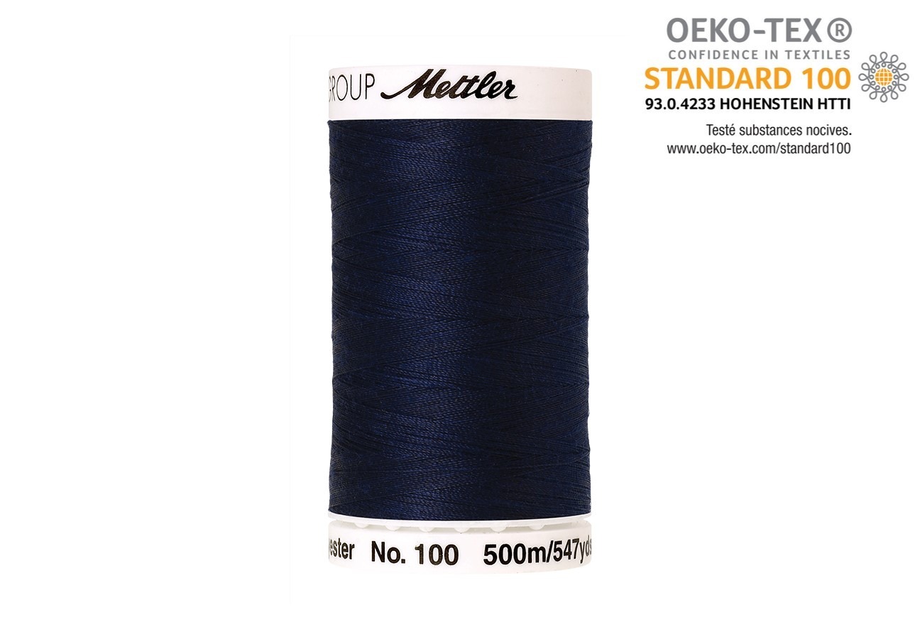 Fil Mettler Seralon 500m Polyester Bobine de fil à coudre Mettler Seralon 500m, 100% Polyester #100 pour tous tissus