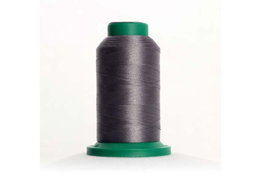 Cône de fil Isacord brillant 100% polyester coloris 0112, taille No.40, 1000m, idéal pour broderie machine et couture.