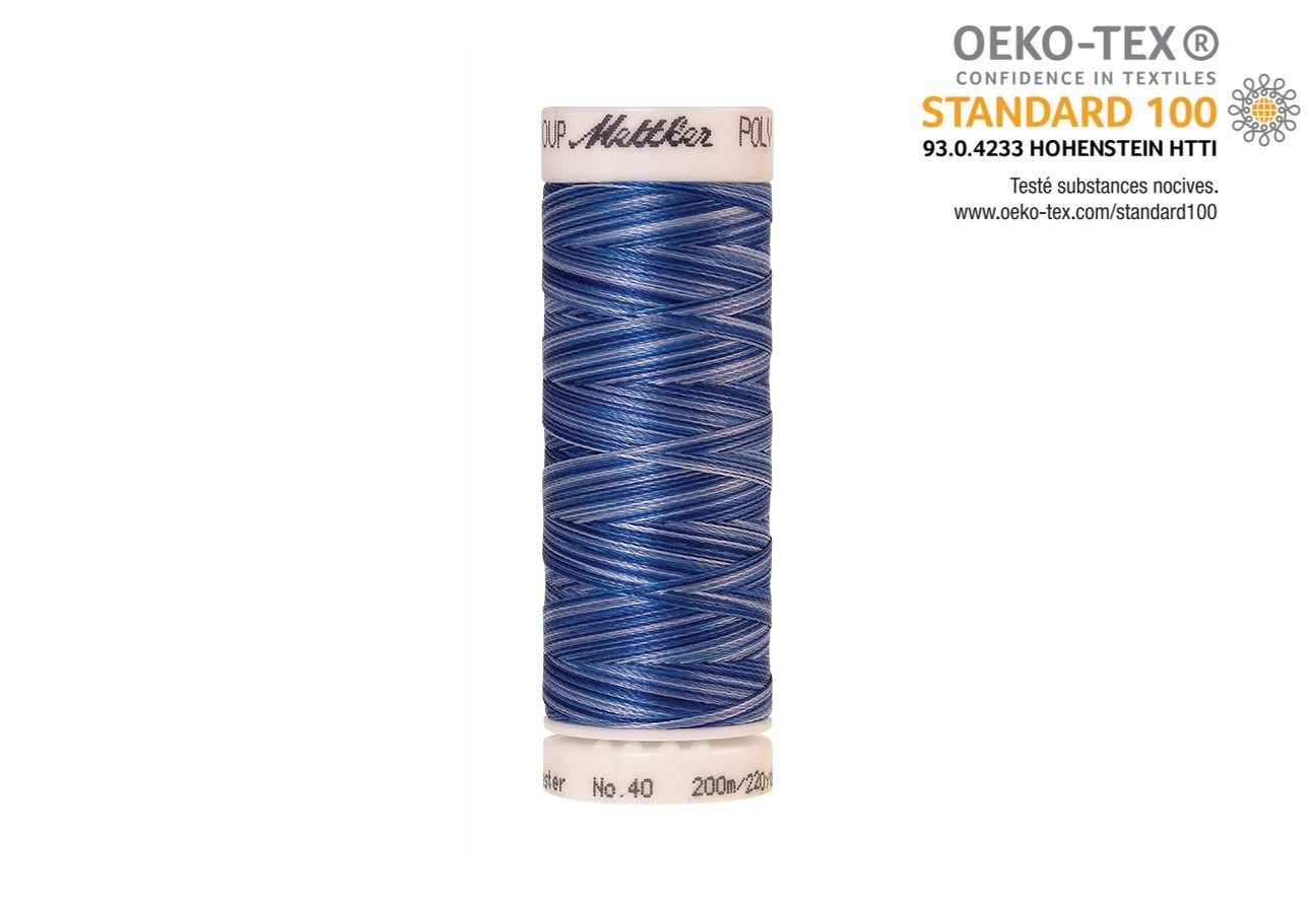 Fil Mettler Polysheen Multicolor 9929 Bobine de fil Mettler Polysheen Multicolor 9929, fil brillant pour broderie machine, 200m