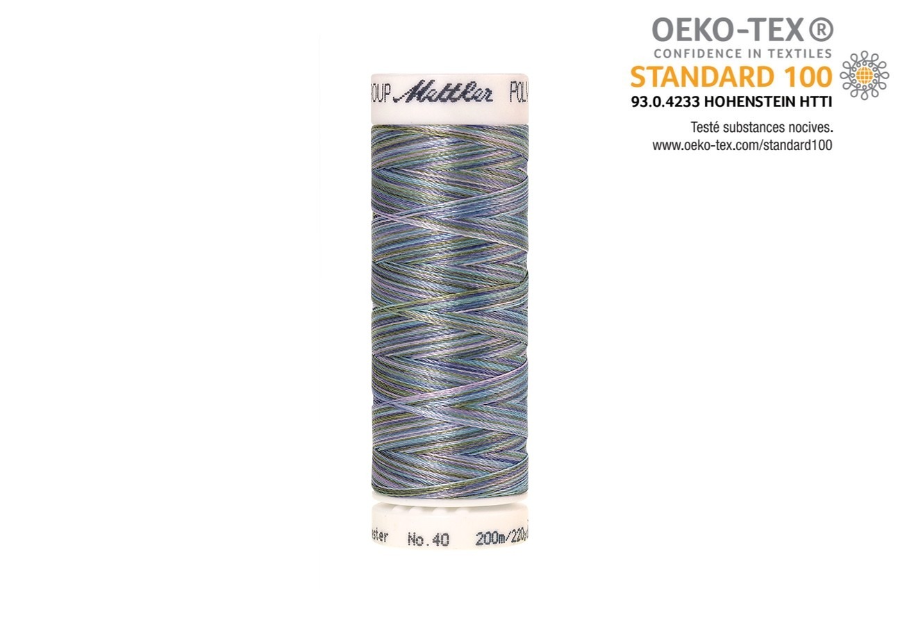 Bobine de fil brillant Mettler Polysheen Multicolor 9980, 200m