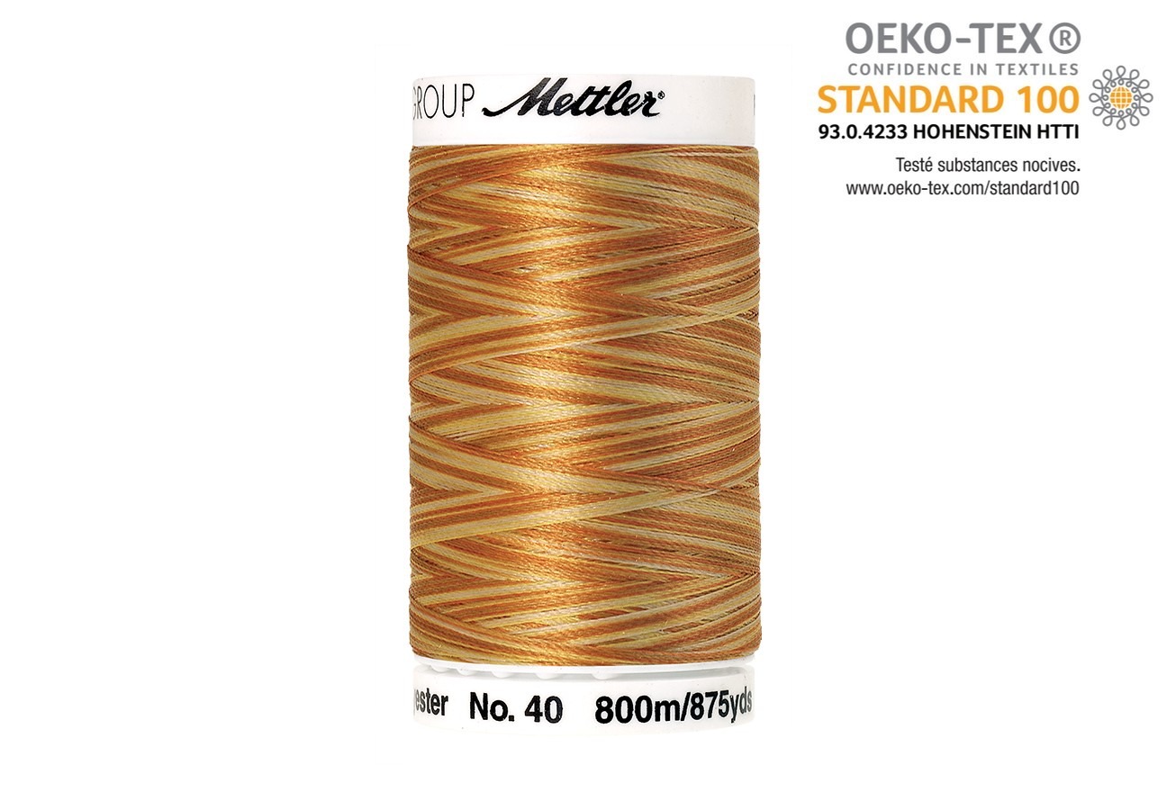 Bobine de fil Mettler Polysheen multicolor brillant pour broderie et couture