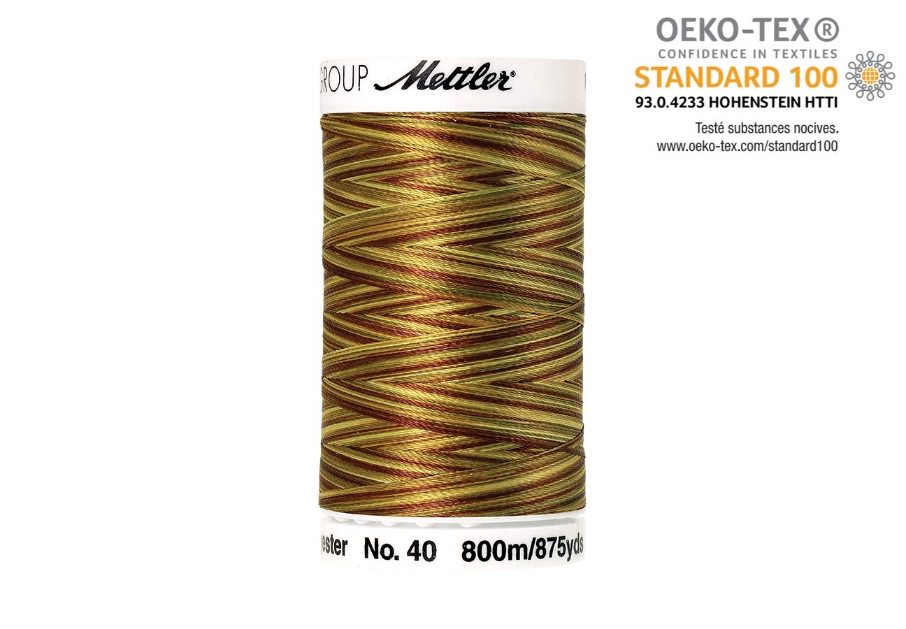 Mettler Polysheen Multicolor 9975 Bobine de fil Mettler Polysheen Multicolor col. 9975. Fil brillant polyester pour broderie et couture.