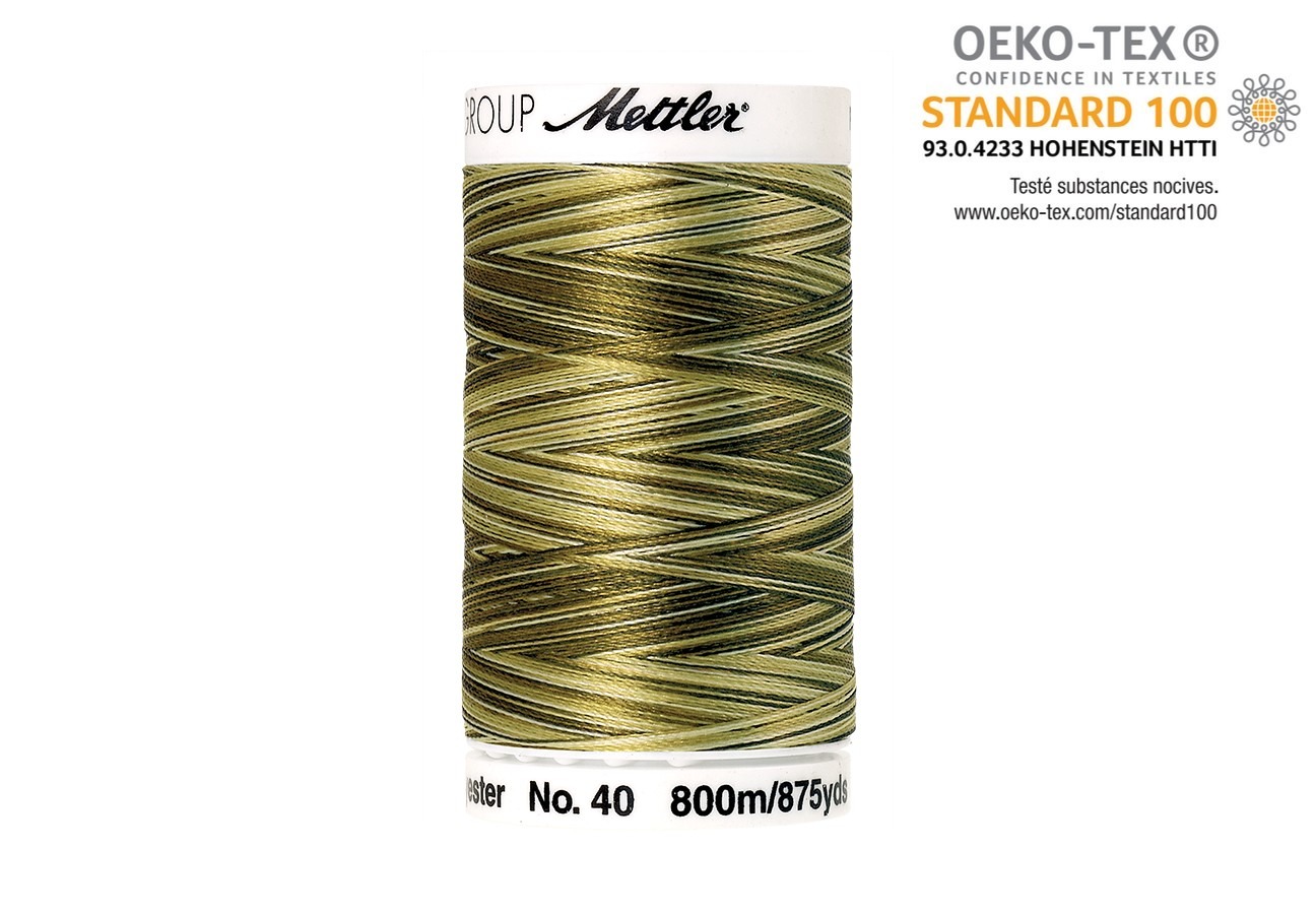 Fil Mettler Polysheen Multicolore Brillant 800m Bobine de fil Mettler Polysheen brillant multicolore pour broderie machine, bobine 800m