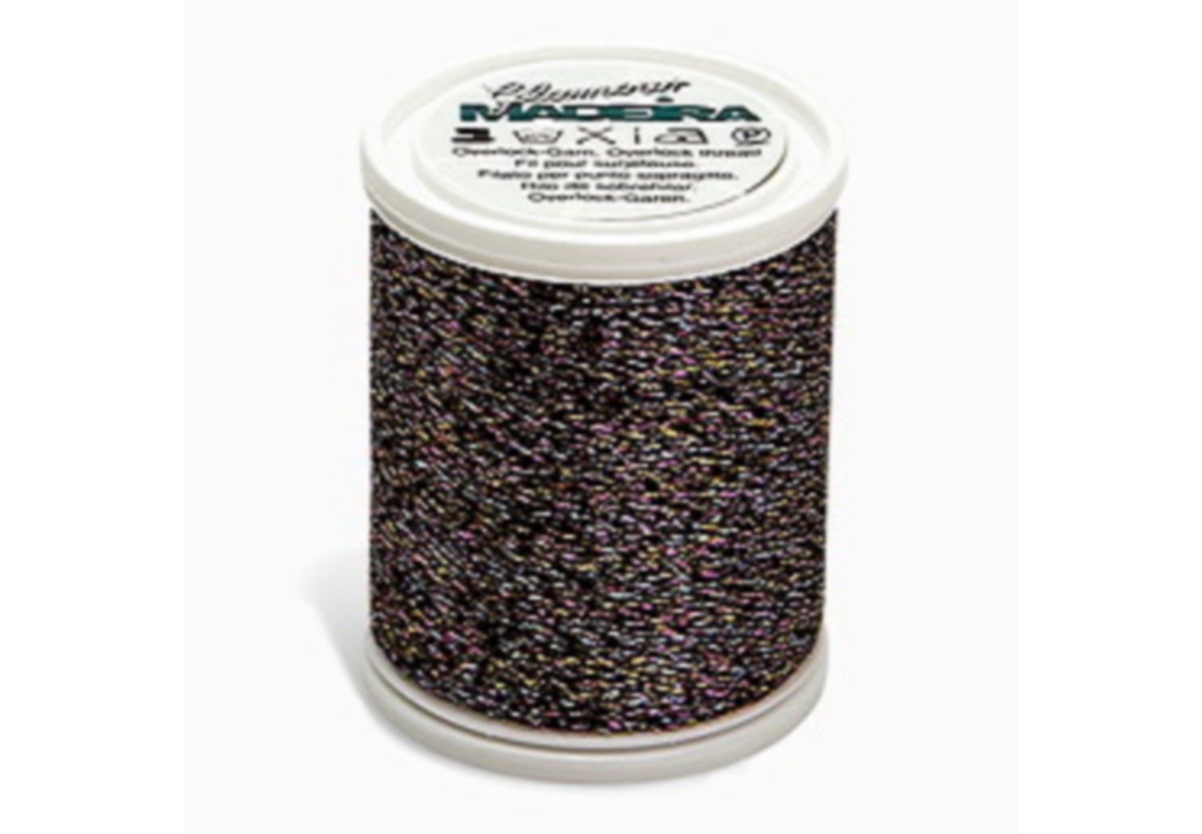 Fil Madeira Glamour 8 - Bobine 100m Bobine de fil décoratif métallique Madeira Glamour 8 Taille No.8 pour surjeteuse, bobine de 100m