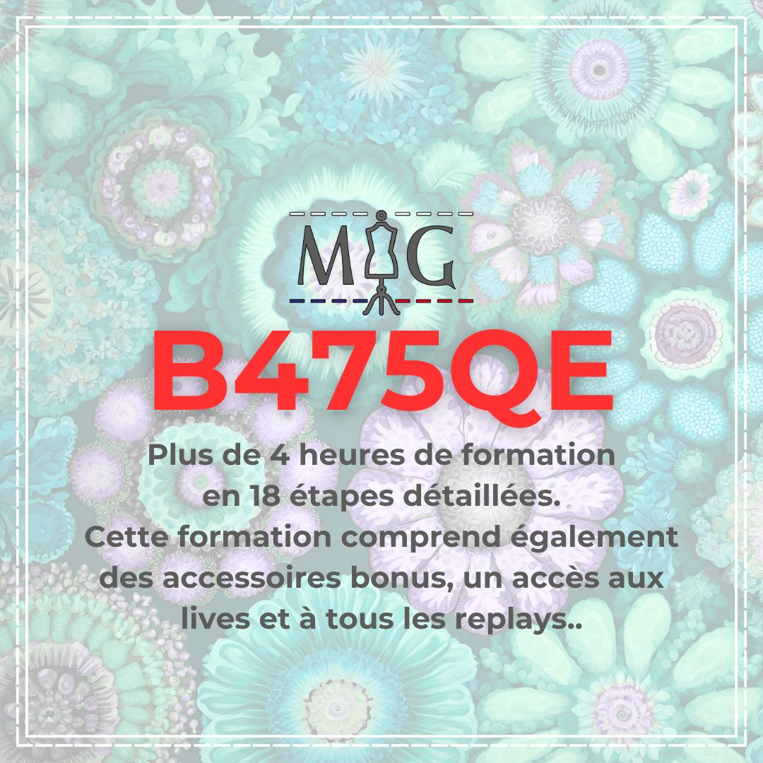 Formation vidéo Bernina 475QE Machine à coudre Bernina 475QE utilisée pendant la formation vidéo complète