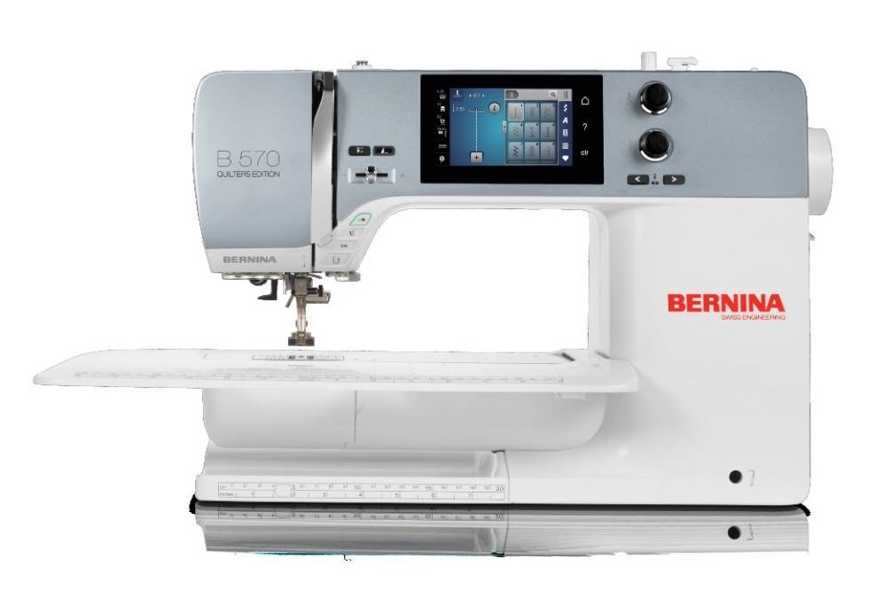 Machine à coudre BERNINA 570QE avec son écran tactile et grand espace pour le quilt