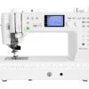 Machine à coudre électronique Elna eXcellence 720 PRO avec table d'extension installée, prête à l'emploi.