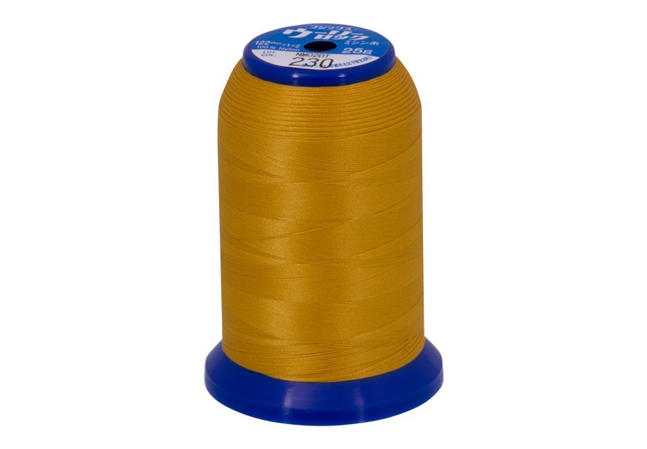 Bobine de fil mousse Fujix blanc de 1000m en nylon pour surjeteuse