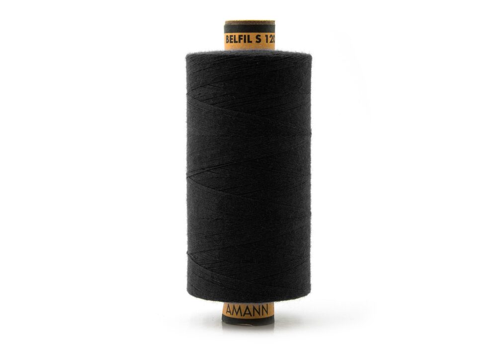 Bobine de fil BELFIL-S 100% Polyester en couleur pour surjeteuse, taille #120, format 1000 mètres.