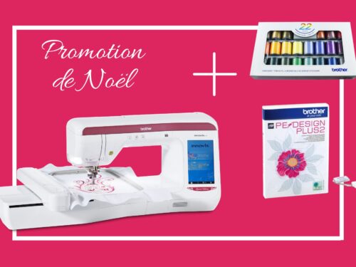 Offre Duo - Machine à broder BROTHER Innov-Is V3 Limited Edition + Logiciel Pe Design Plus 2 + Cadeau