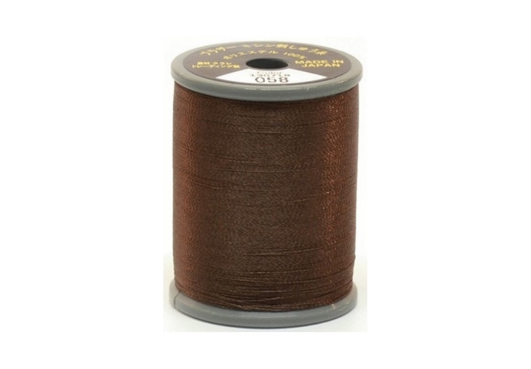 Bobine de fil à broder Brother Embroidery brillant en polyester, couleur 058