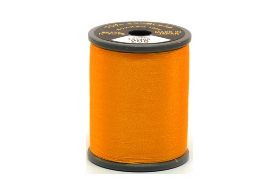 Bobine de fil polyester Brother Embroidery brillant, couleur 208, taille #50, 300m.