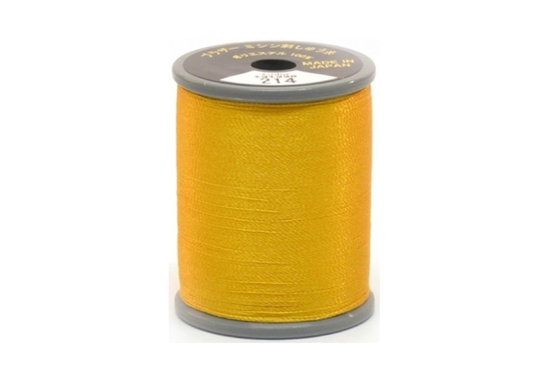 Bobine de fil Brother Embroidery brillant, couleur 214, 100% polyester, 300m