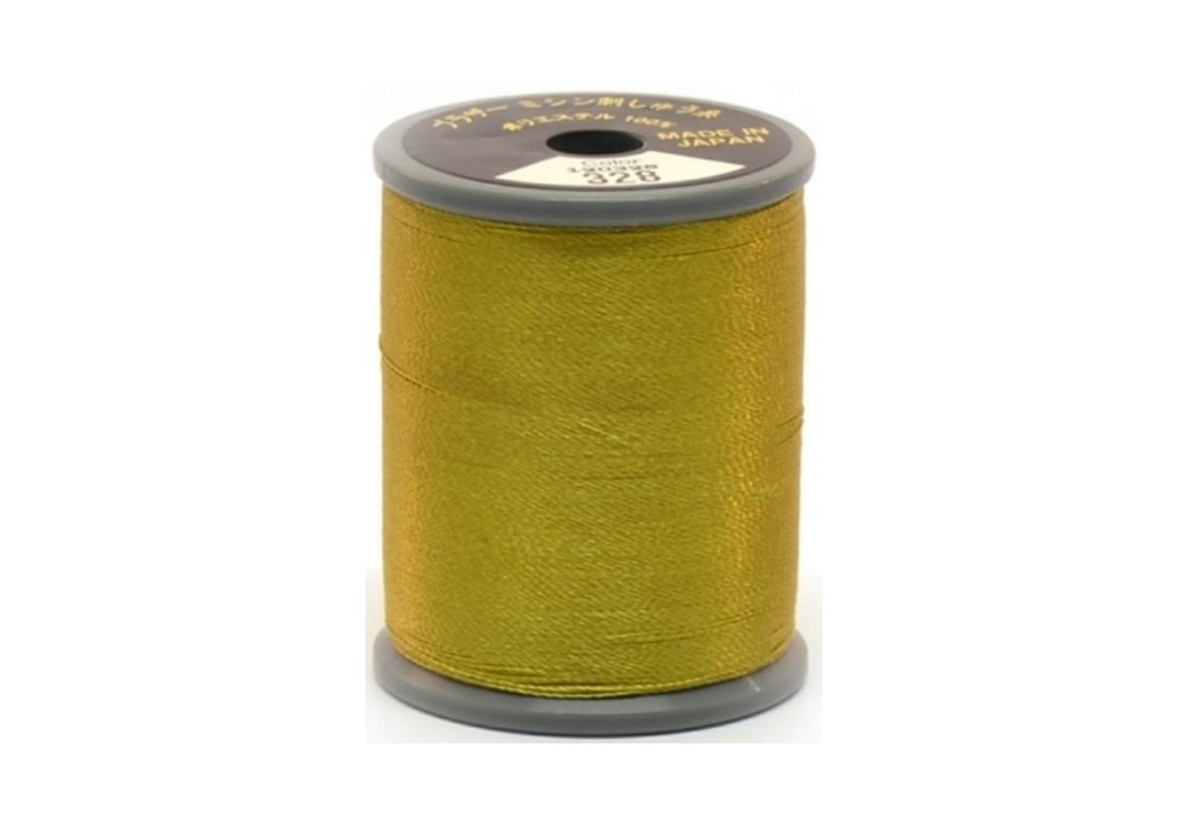 Bobine de fil Brother Embroidery couleur 328 brillant. Fil polyester 300m pour broderie et couture.