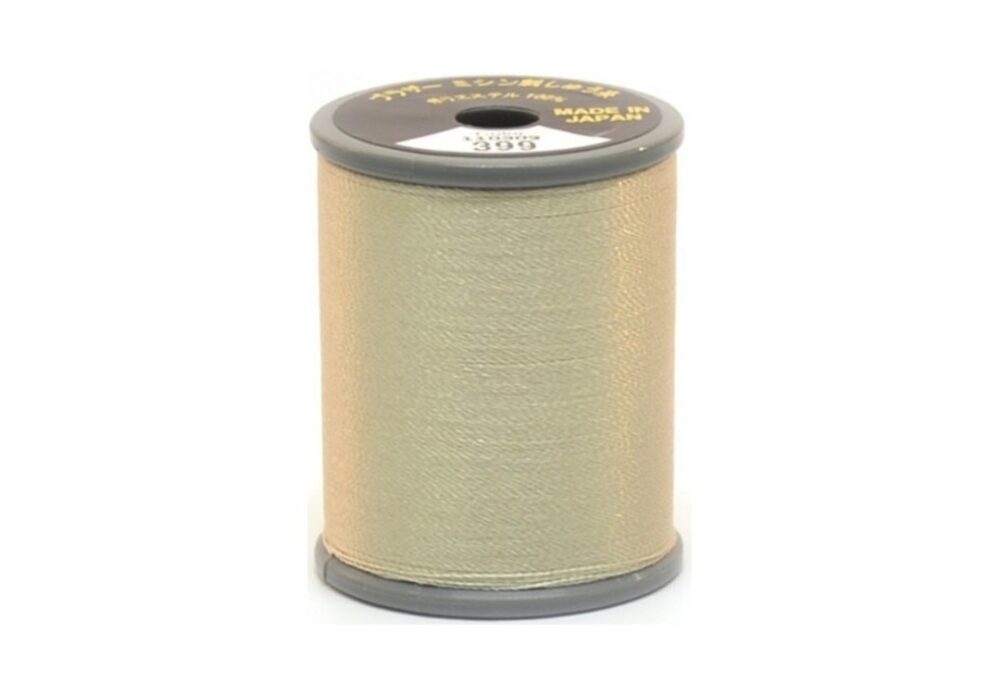 Bobine de fil à broder Brother brillant polyester, couleur 399, taille #50, 300m