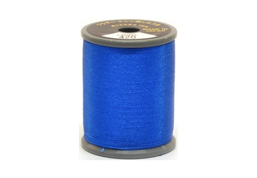 Bobine de fil Brother Embroidery brillant couleur 420 pour broderie et couture