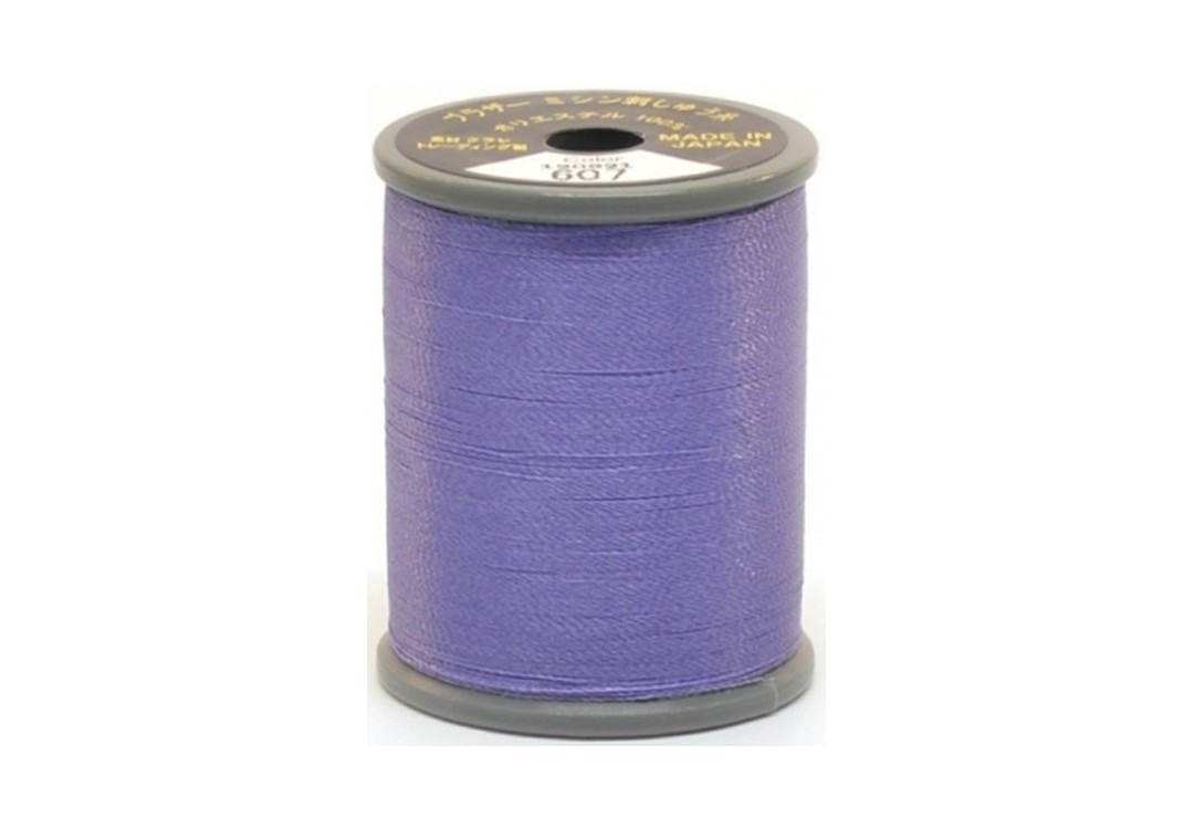 Bobine de fil Brother Broderie Brillant 300m en polyester, couleur 607.