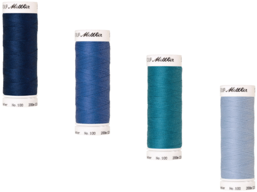 Fil à coudre METTLER Seralon 200m -bleu-