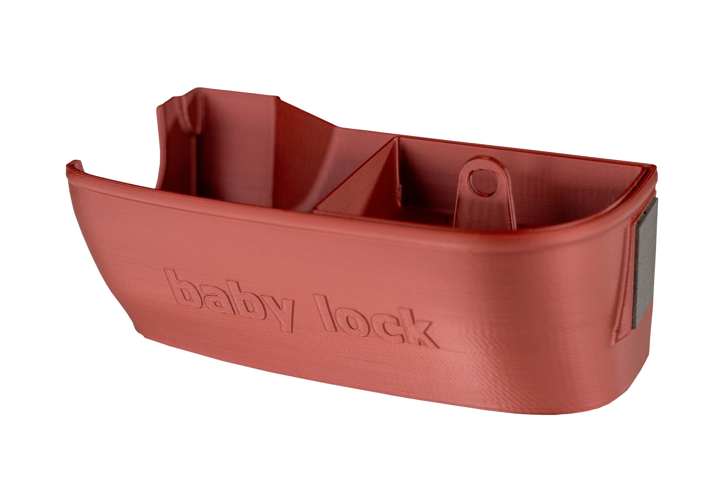 Bac récupérateur Baby Lock Victory Or Rose Bac récupérateur de déchets or rose Baby Lock Victory fixé sur la surjeteuse, collectant les chutes de tissu et rangeant pinces.