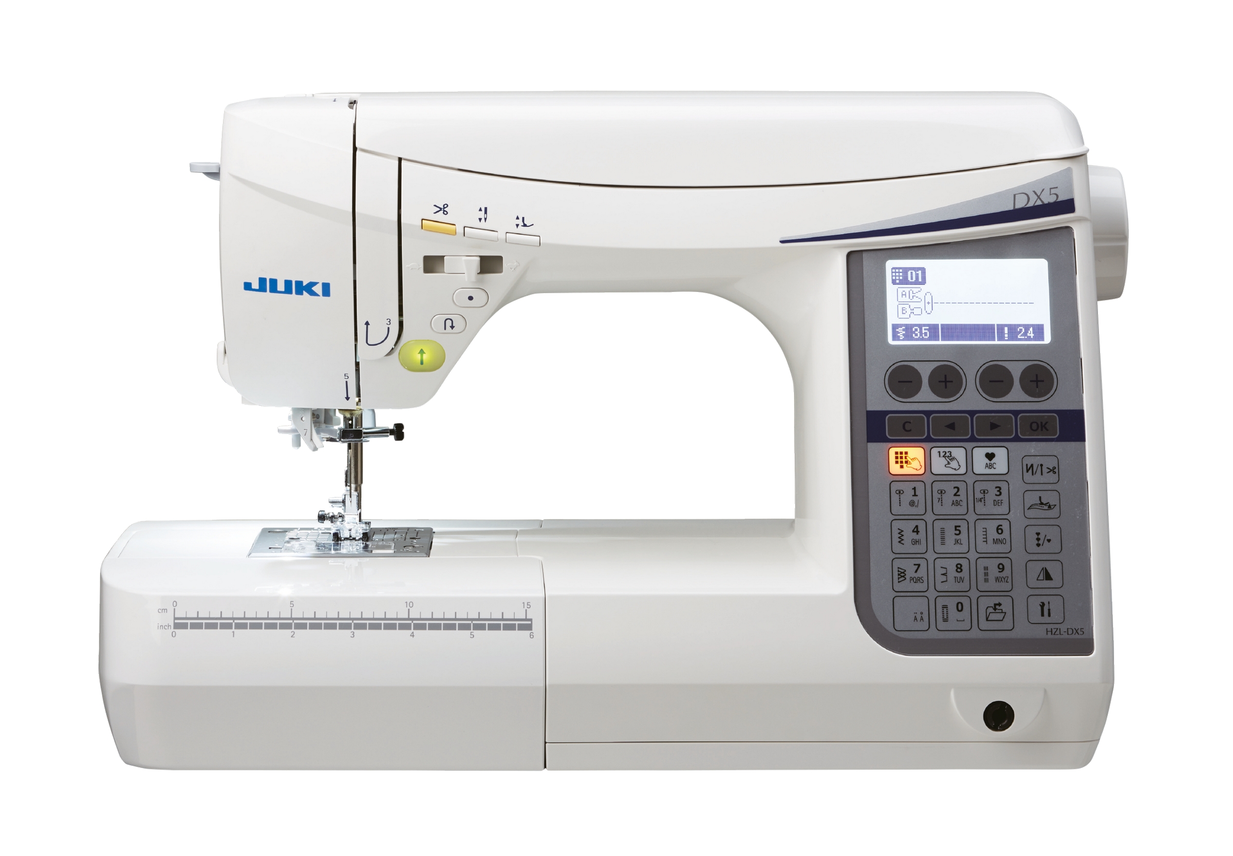 Machine à coudre électronique Juki HZL-DX5 avec capot rigide