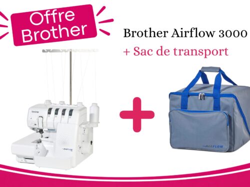 Surjeteuse BROTHER Airflow 3000 + Cadeau