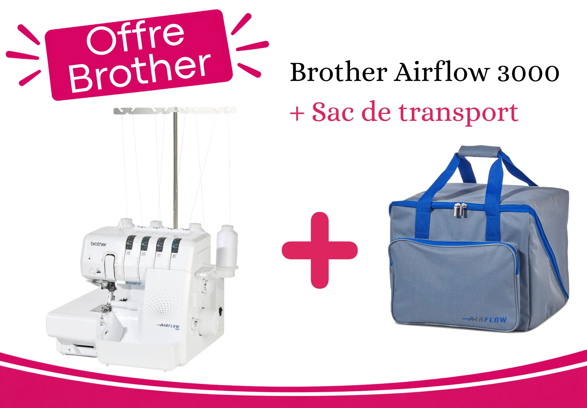 Surjeteuse BROTHER Airflow 3000 + Cadeau – Image 1