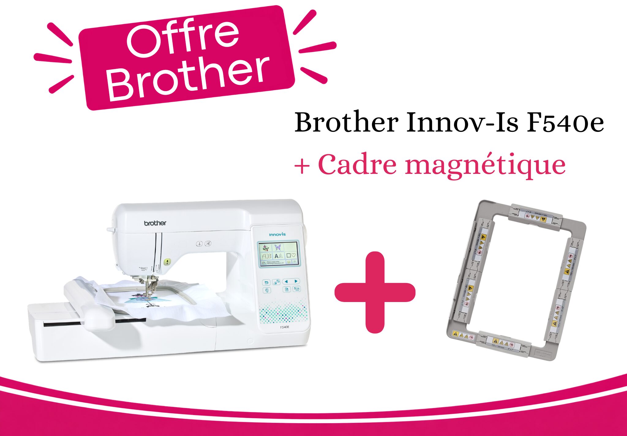 Machine à broder BROTHER Innov-Is F540E + Cadeau – Image 1