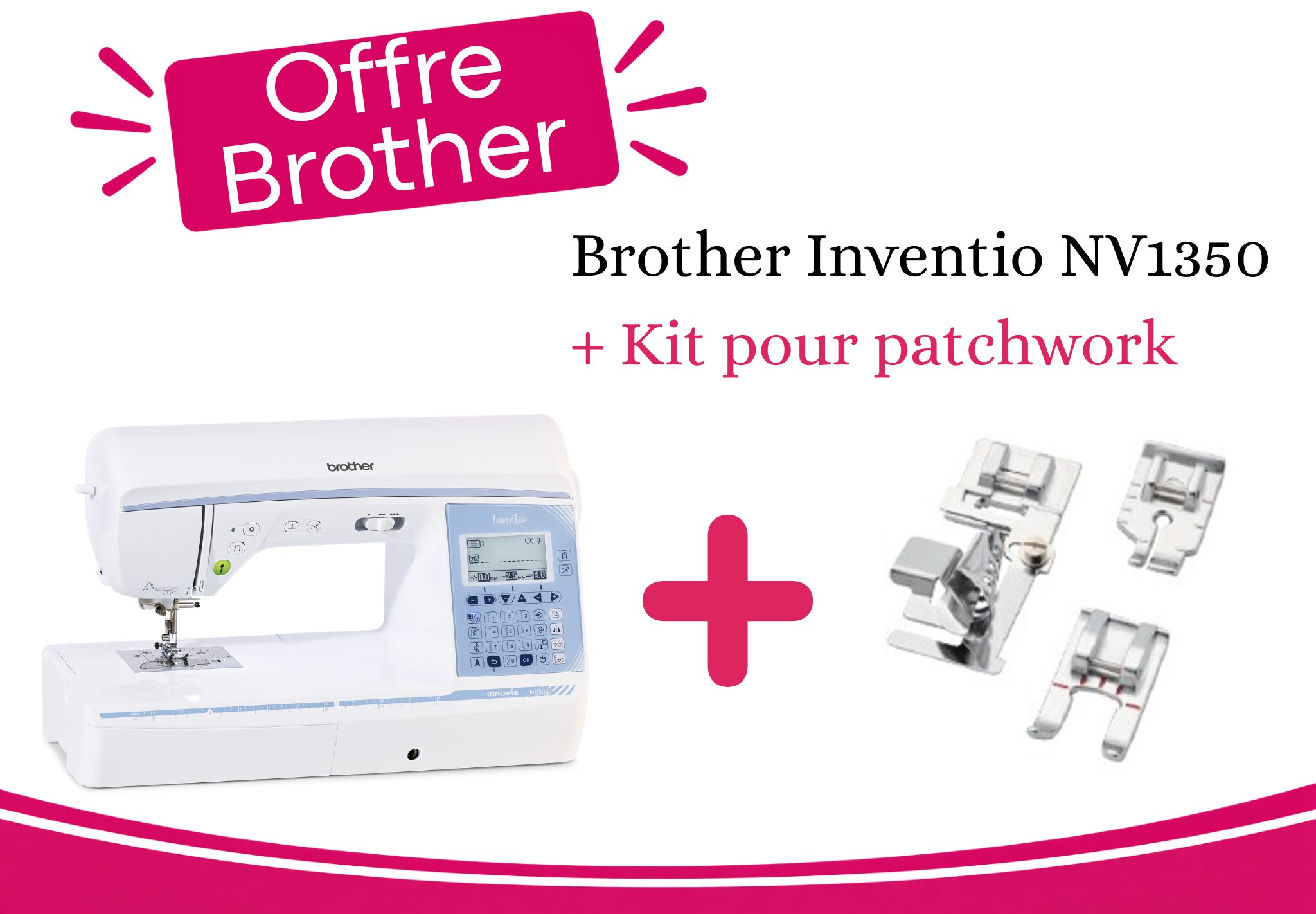 Machine à coudre BROTHER Innov-Is 1350 + Cadeau – Image 1