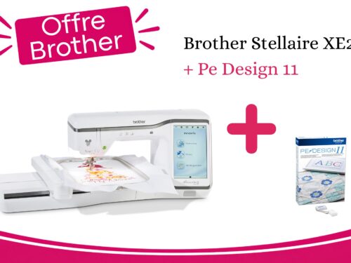 Machine à broder BROTHER Stellaire Innov-Is XE2 + Cadeau