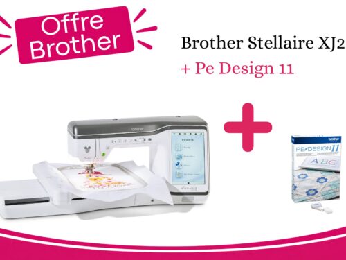 Machine à coudre et à broder BROTHER Stellaire Innov-Is XJ2 + Cadeau