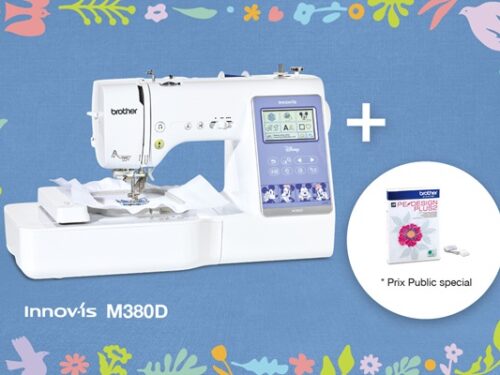 Machine à coudre et à broder BROTHER Innov-Is M380D Disney + PE-Design Plus 2